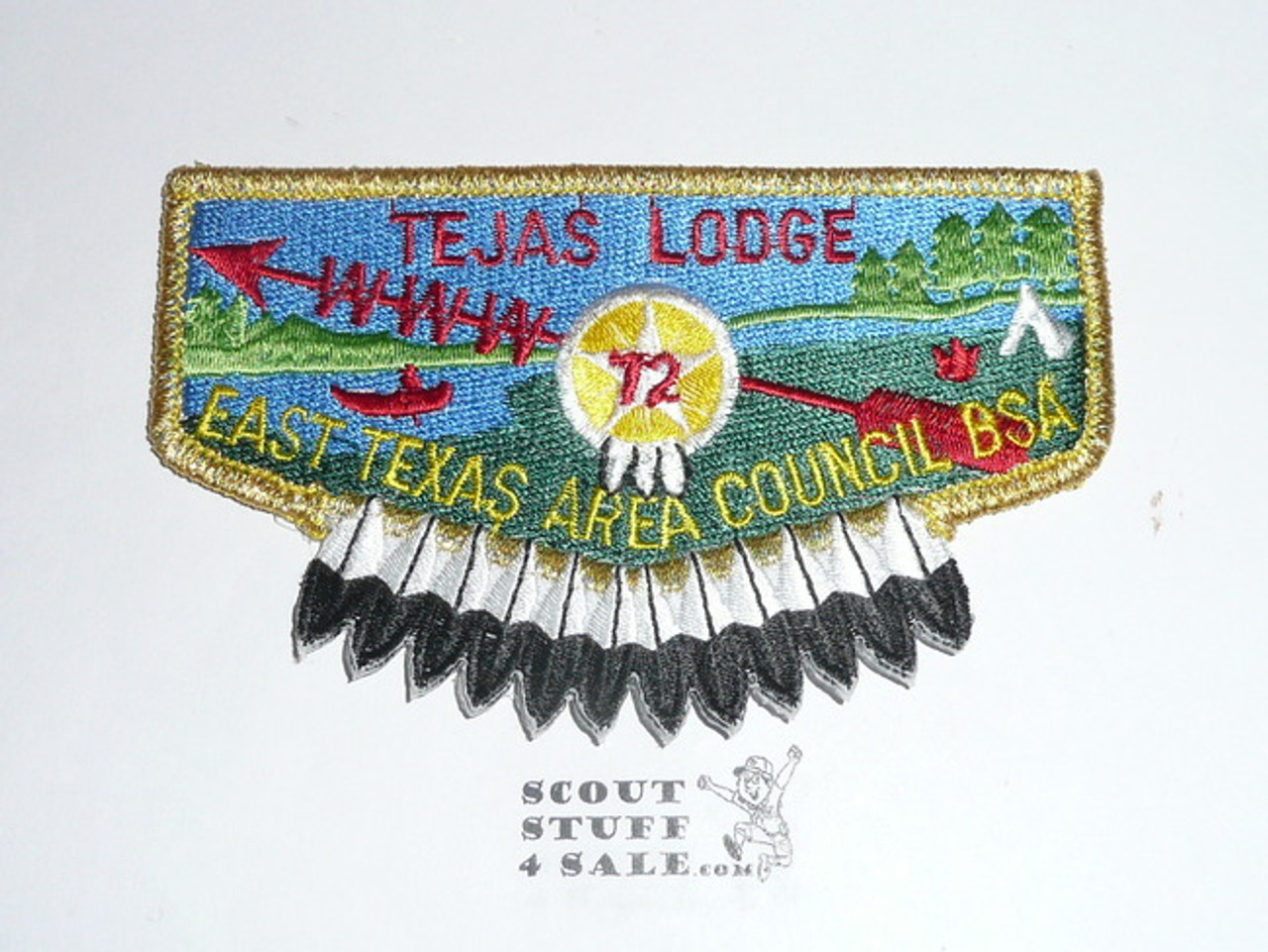 Order of the Arrow Lodge #72 Tejas Flap Patch from the Last Ten Years #3