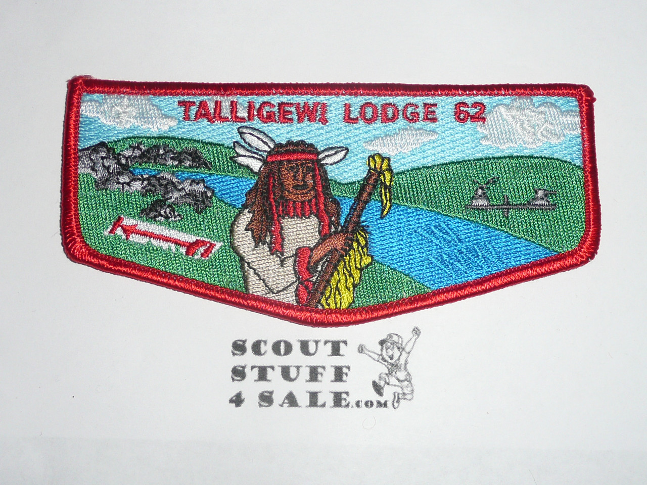 Order of the Arrow Lodge #62 Talligewi Solid Flap Patch