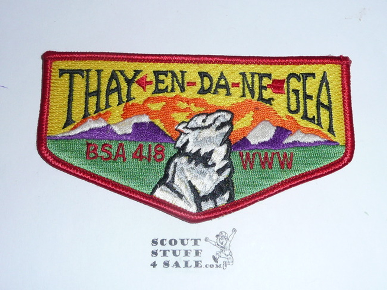Order of the Arrow Lodge #418 Thay-En-Da-Ne-Gea s12 Flap Patch