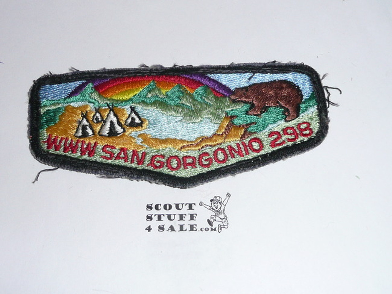 Order of the Arrow Lodge #298 San Gorgonio s5 Flap Patch, used