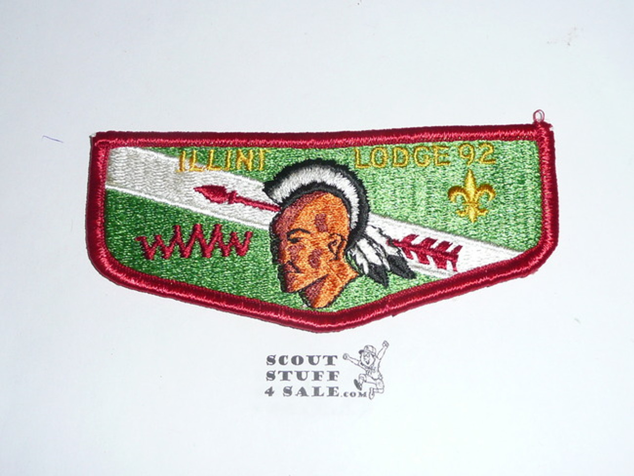 Order of the Arrow Lodge #92 Illini s12 Flap Patch