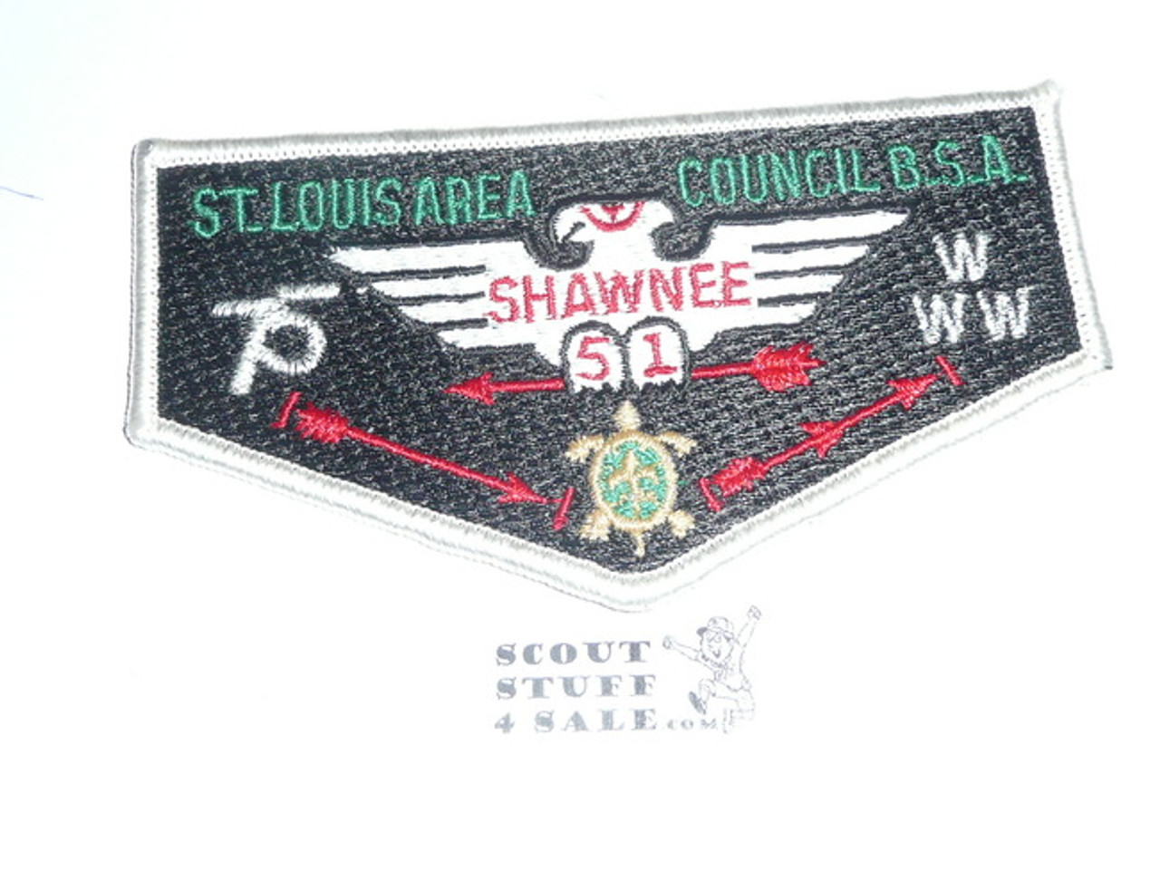 Order of the Arrow Lodge #51 Shawnee s8 Flap Patch - Scout