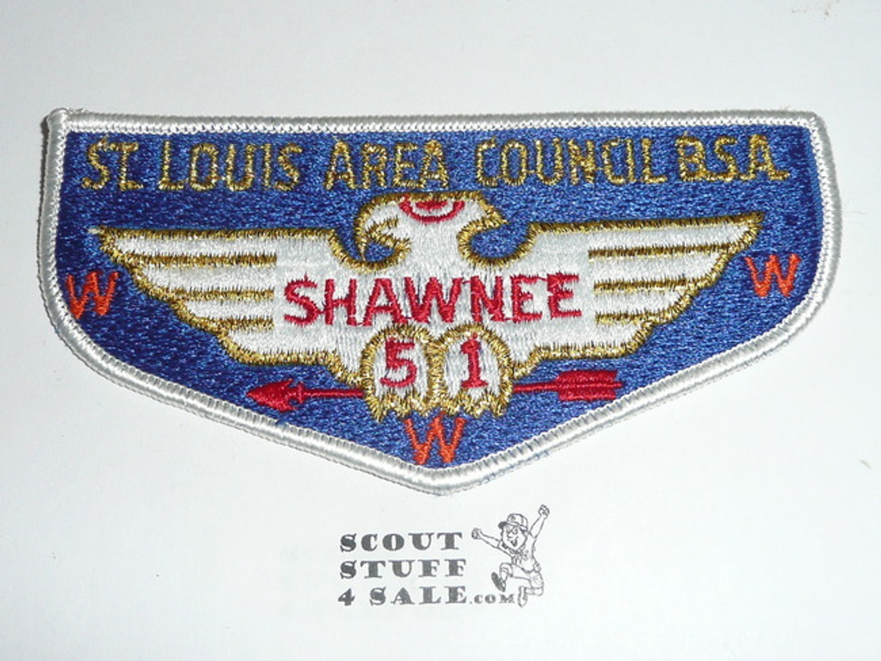 Order of the Arrow Lodge #51 Shawnee s5 Flap Patch