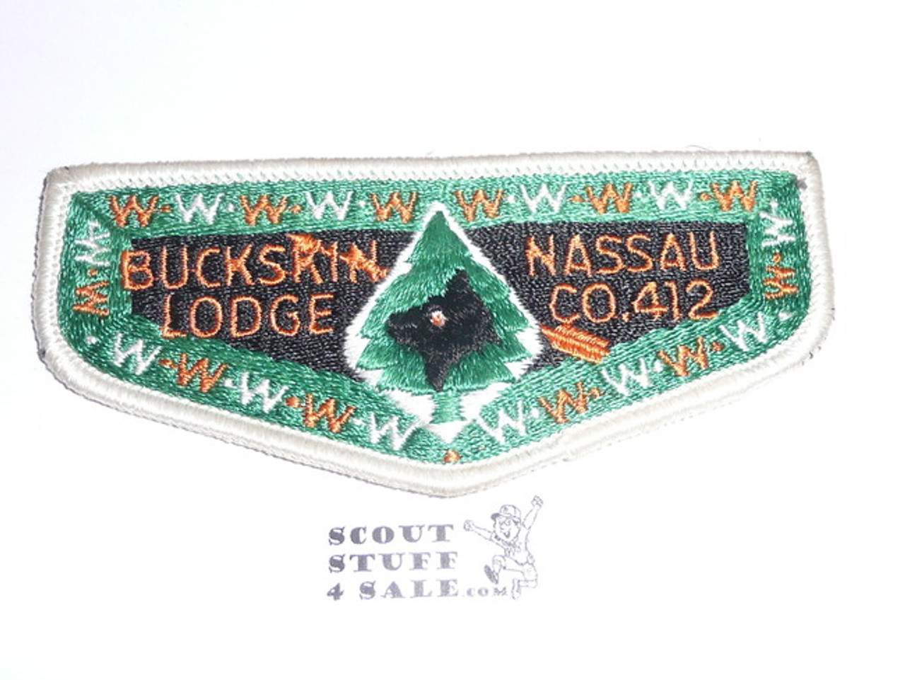 Order of the Arrow Lodge #412 Buckskin s2 Flap Patch