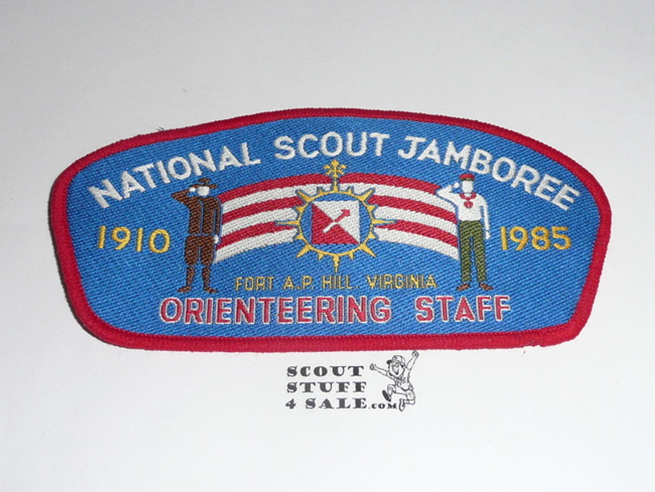 1985 National Jamboree Woven Orienteering Staff Patch