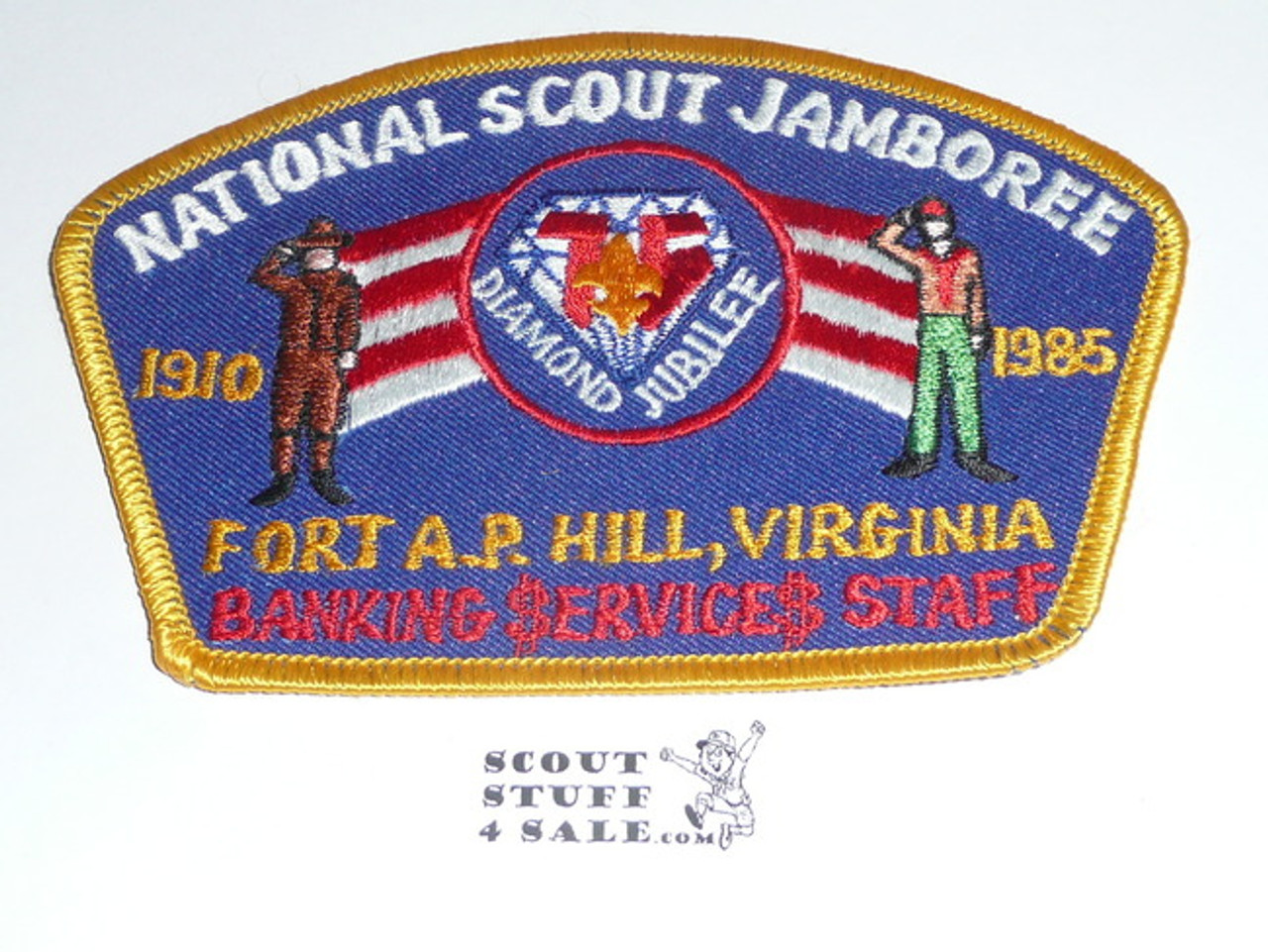 1985 National Jamboree Banking Services Staff Patch, twill