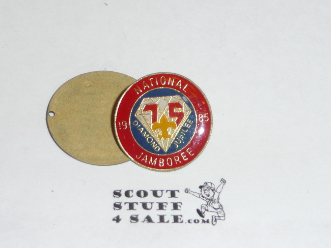 1985 National Jamboree 75th Jubilee Round Pin