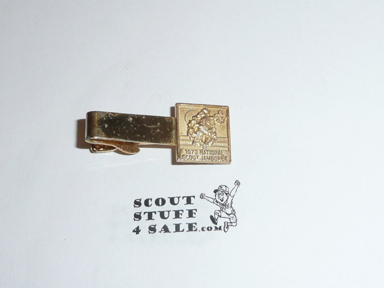 1973 National Jamboree Tie Clip, Gold Color