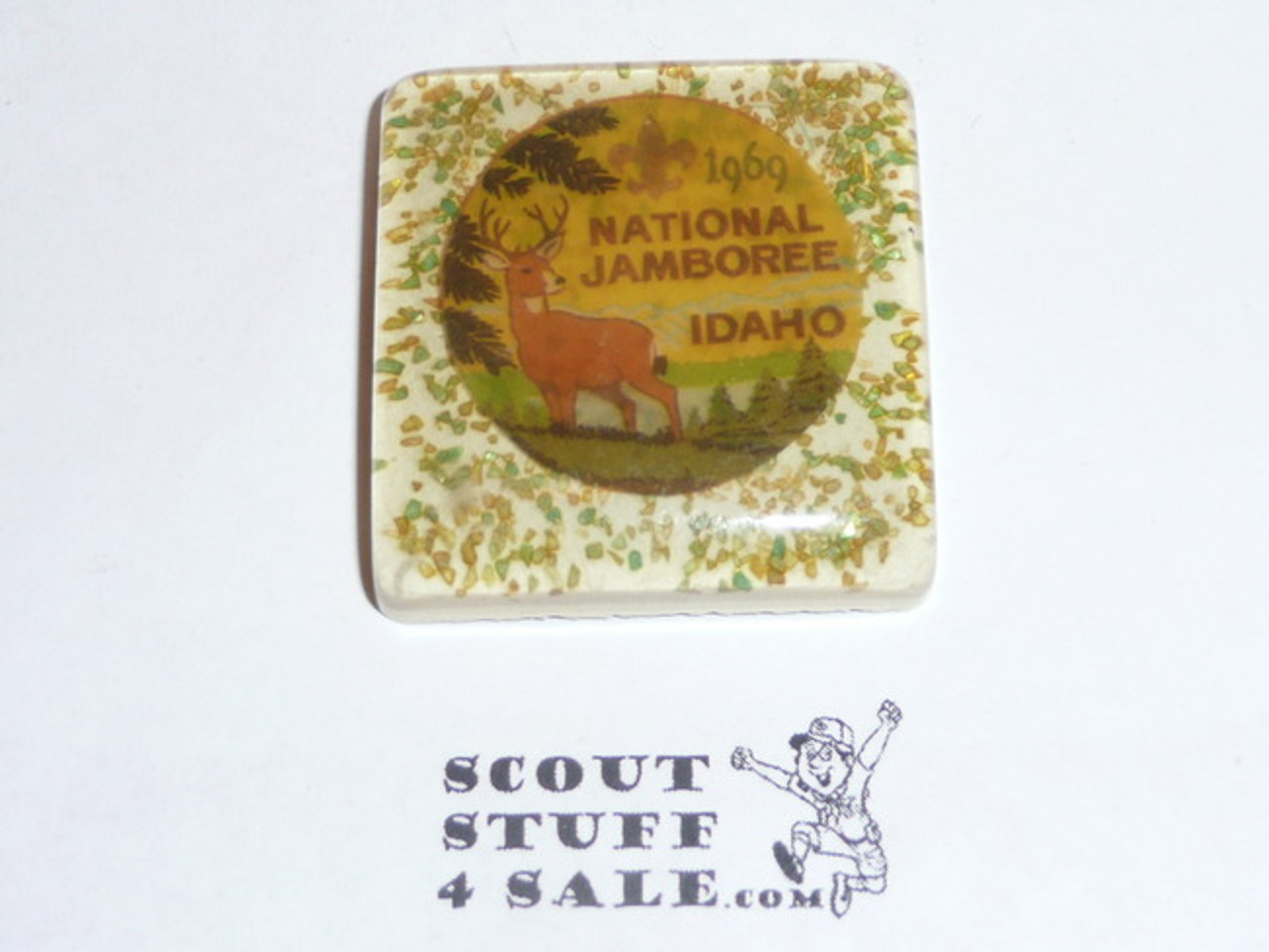1969 National Jamboree plaster tile with emblem