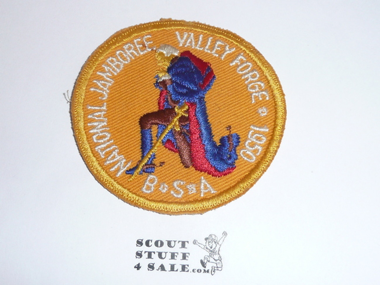 1950 National Jamboree Patch, PROTOTYPE yellow c/e