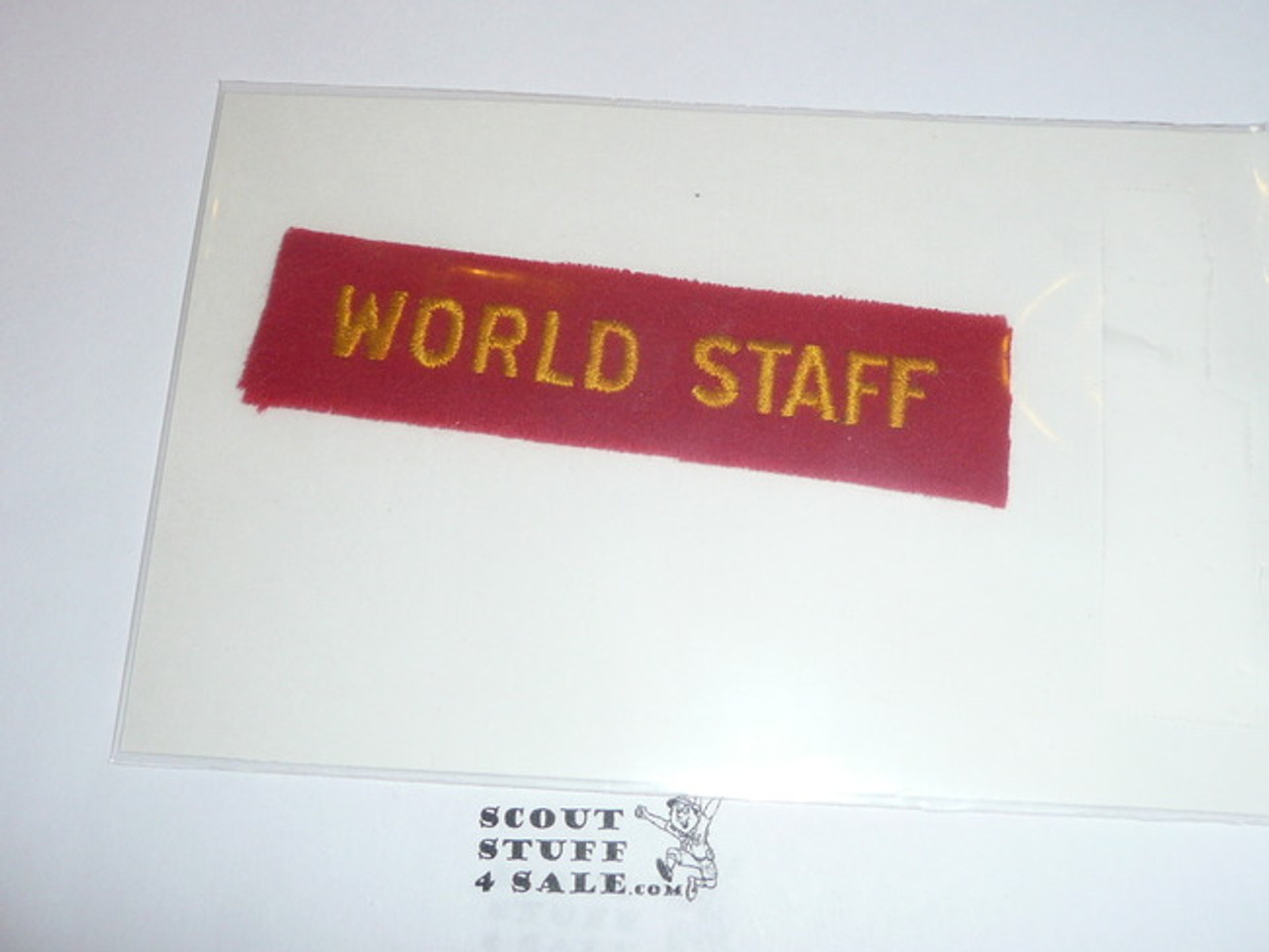 1937 National Jamboree WORLD STAFF Strip, Very Rare!