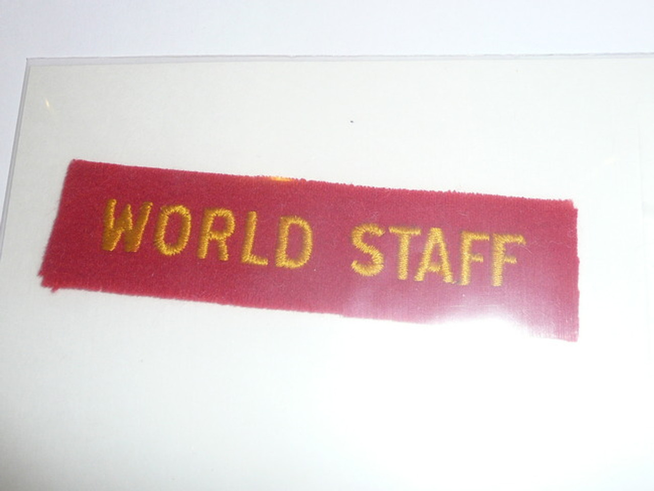 1937 National Jamboree WORLD STAFF Strip, Very Rare!