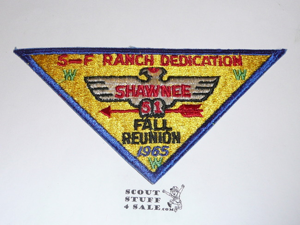 Order of the Arrow Lodge #51 Shawnee 1965 Fall Reunion Patch