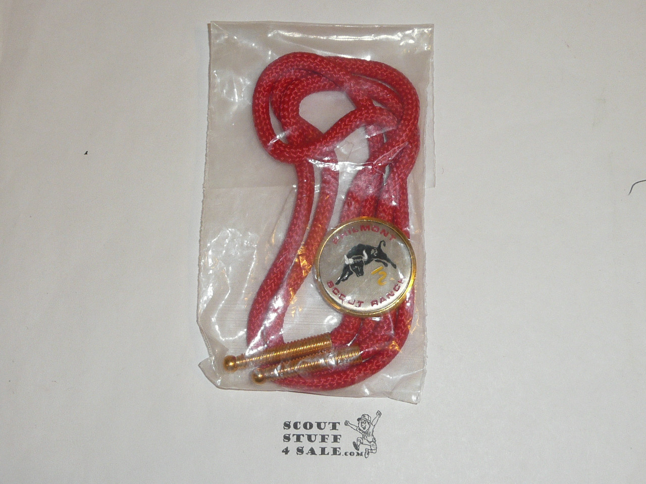 Philmont Scout Ranch, Bolo Tie, red cord