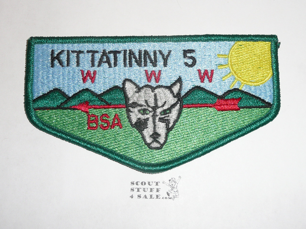 Order of the Arrow Lodge #5 Kittatinny s11.5 Flap Patch