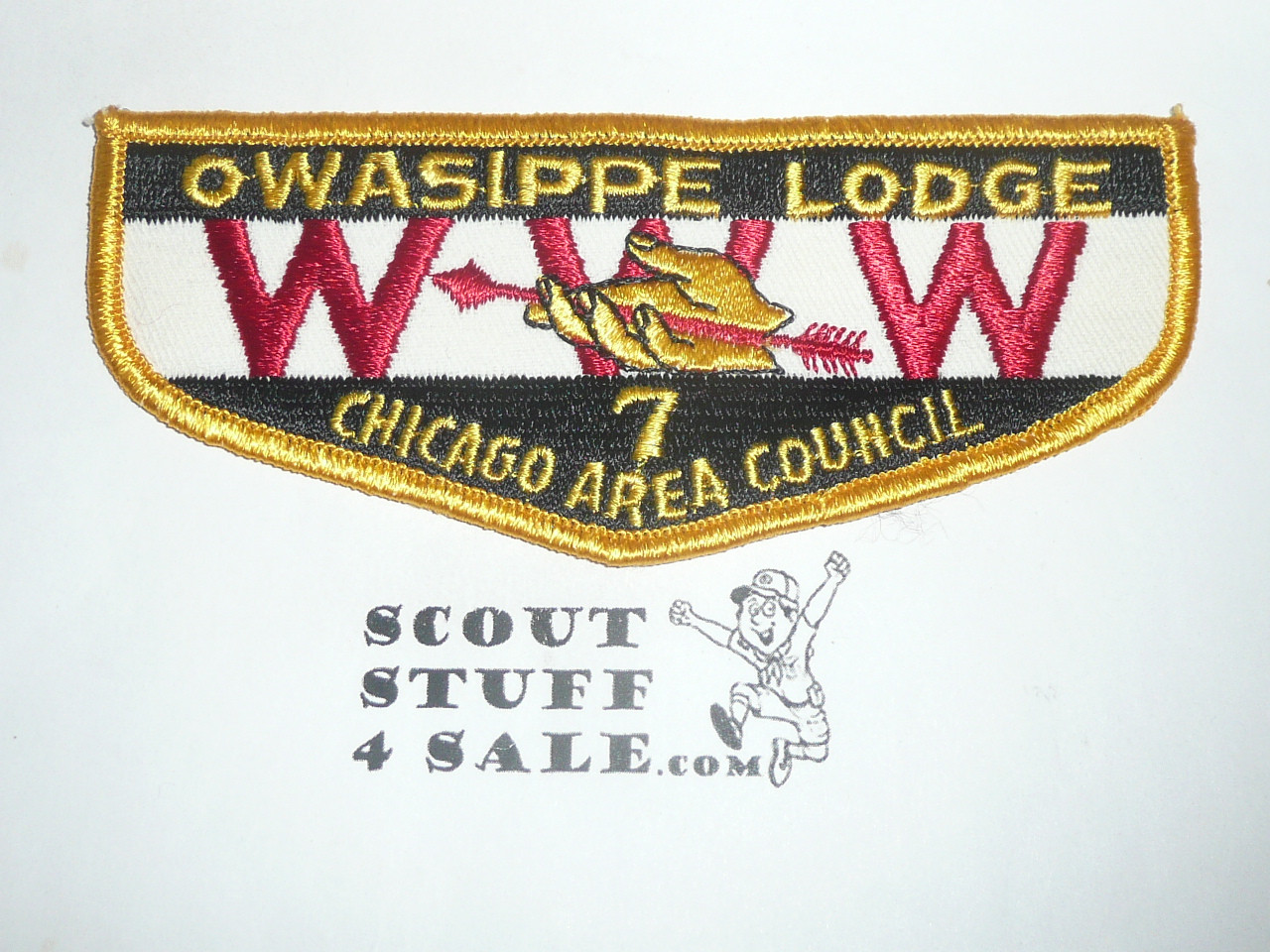 Order of the Arrow Lodge #7 Owasippe f5 Flap Patch - Boy Scout