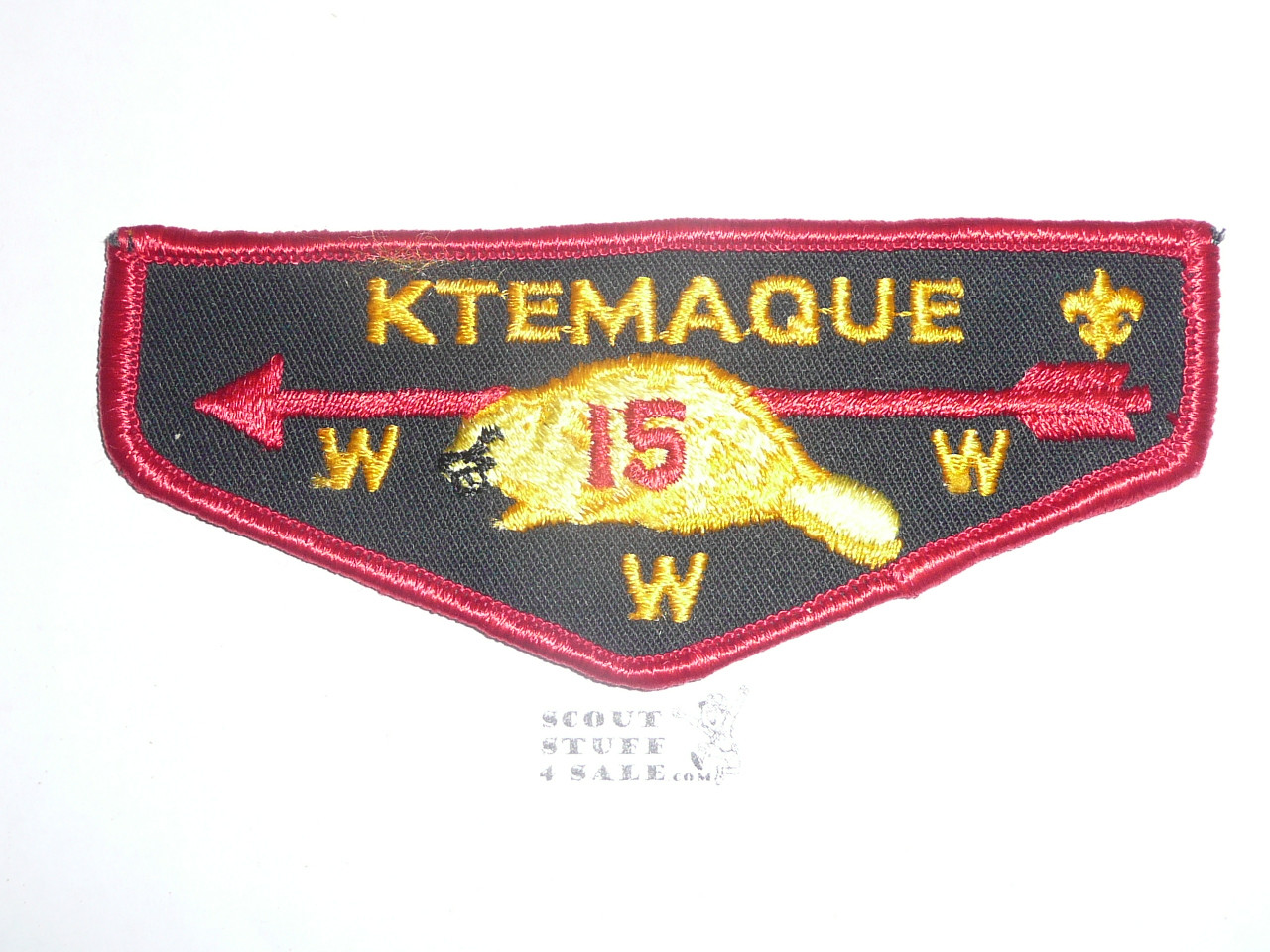 Order of the Arrow Lodge #15 Ktemaque f1 Flap Patch - Boy Scout
