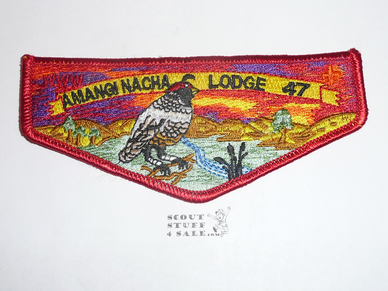 Order of the Arrow Lodge #47 Amangi Nacha s16 Flap Patch