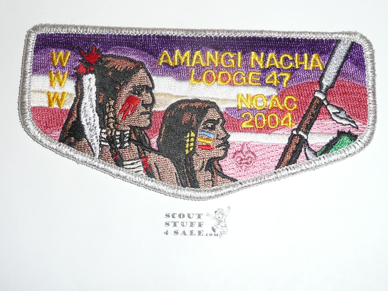 Order of the Arrow Lodge #47 Amangi Nacha s24 2004 NOAC Flap Patch