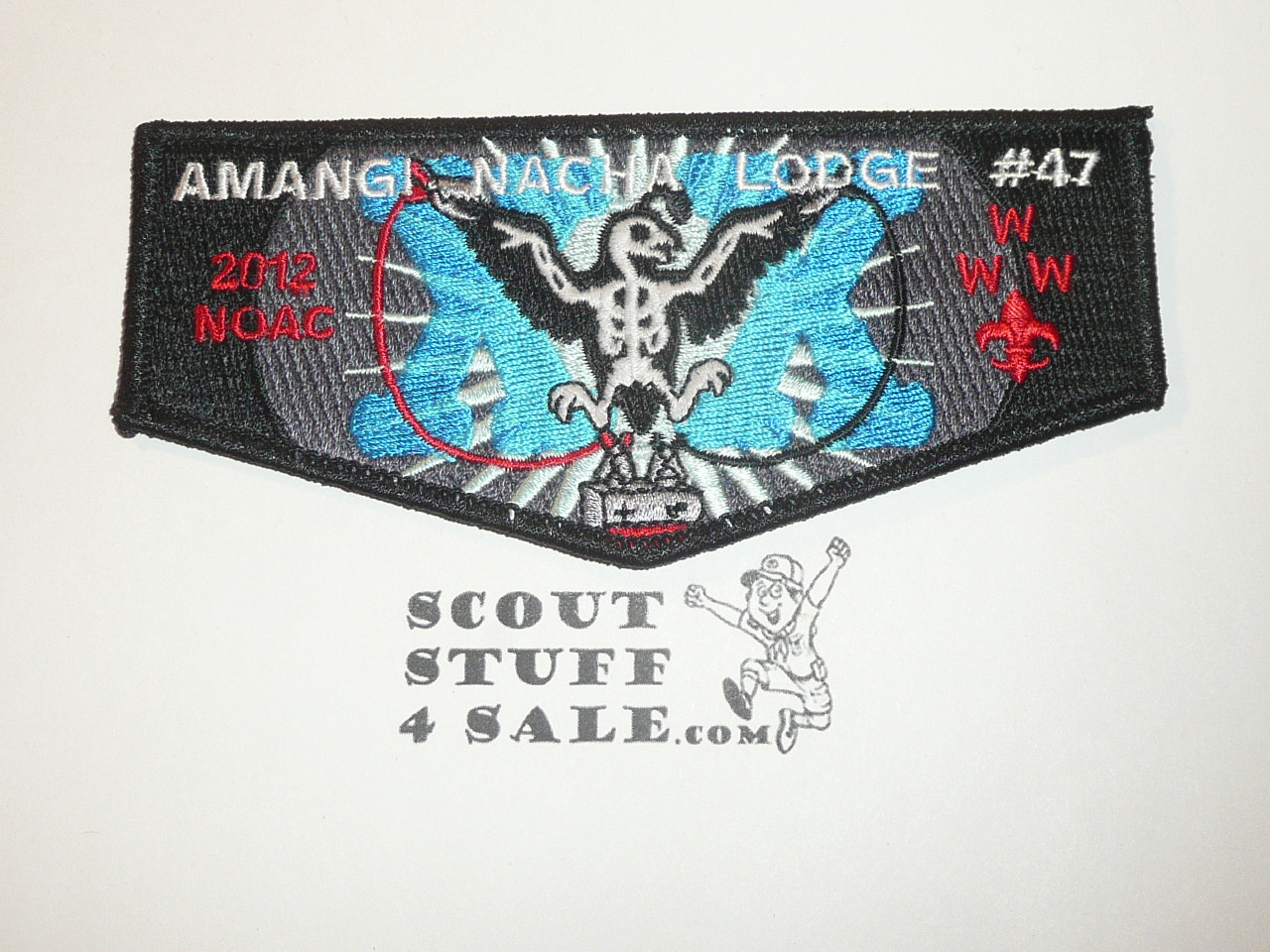 Order of the Arrow Lodge #47 Amangi Nacha s43 2012 NOAC Flap Patch