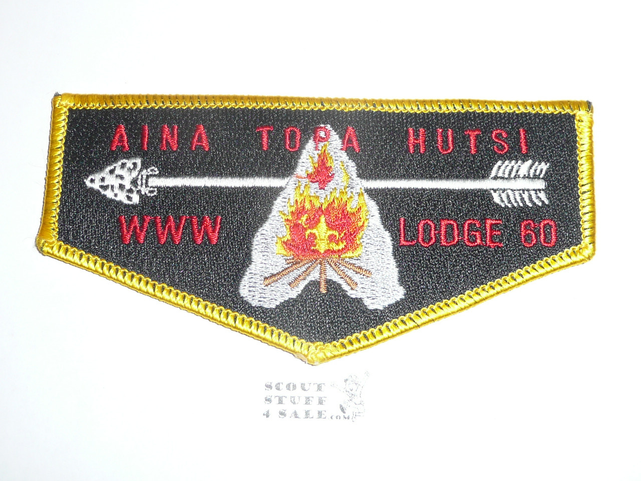 Order of the Arrow Lodge #60 Aina Topa Hutsi s33 Flap Patch