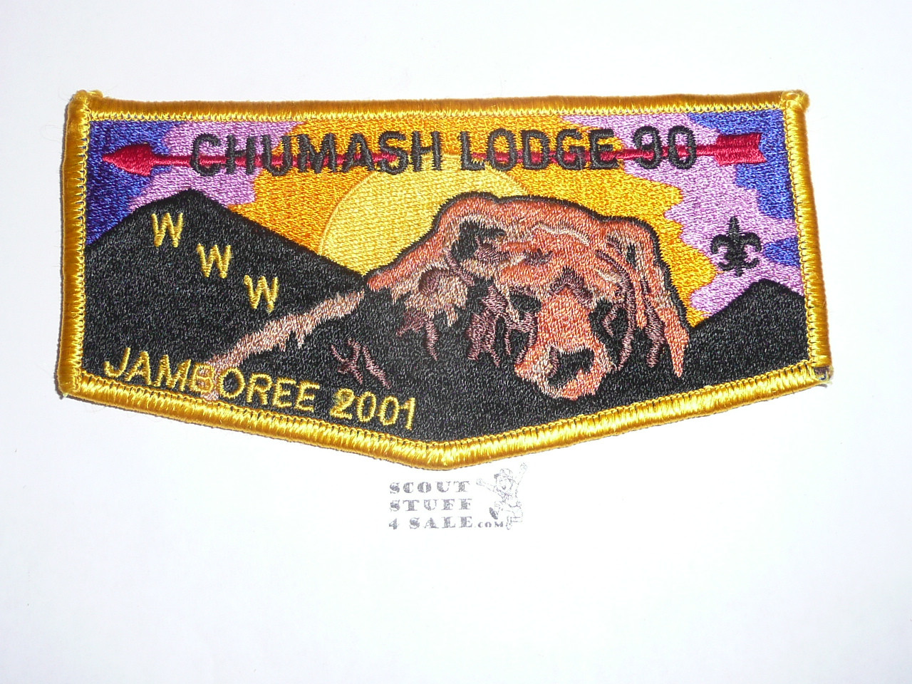 Order of the Arrow Lodge #90 Chumash s3 2001 NJ Flap Patch