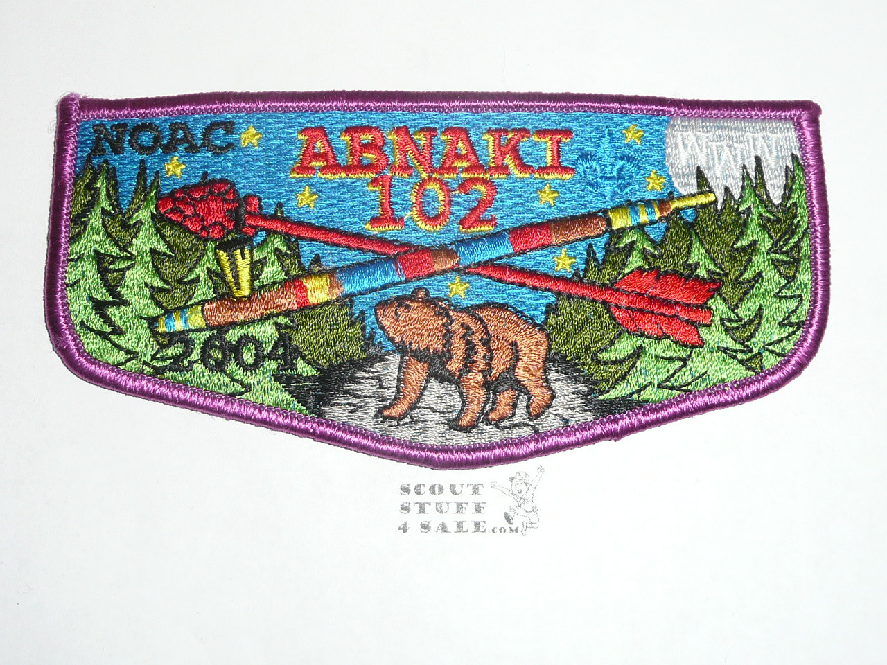 Order of the Arrow Lodge #102 Abnaki s7 2004 NOAC Flap Patch