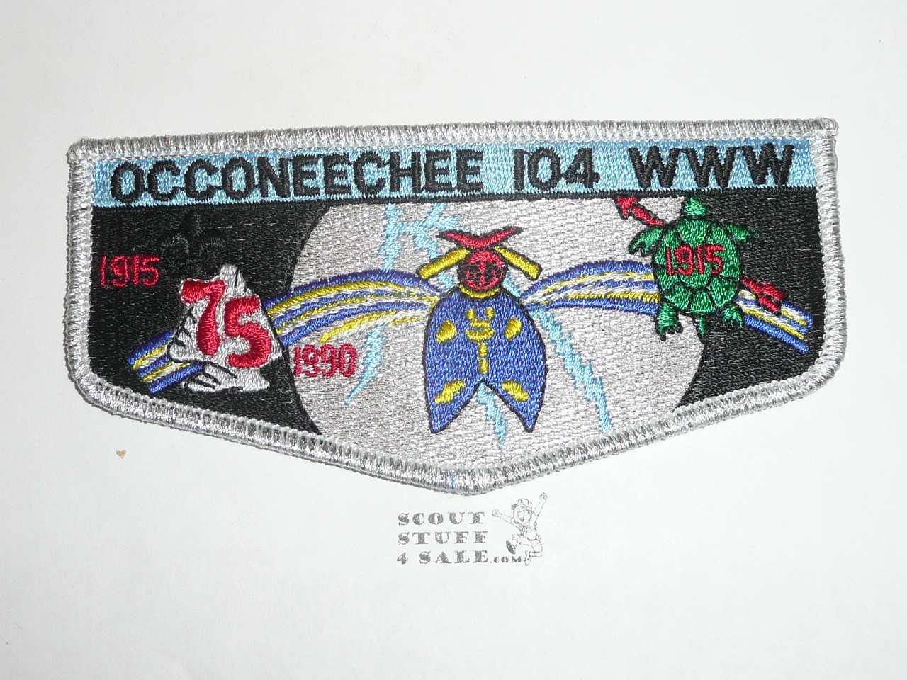 Order of the Arrow Lodge #104 Occoneechee s16 OA 75th Flap Patch
