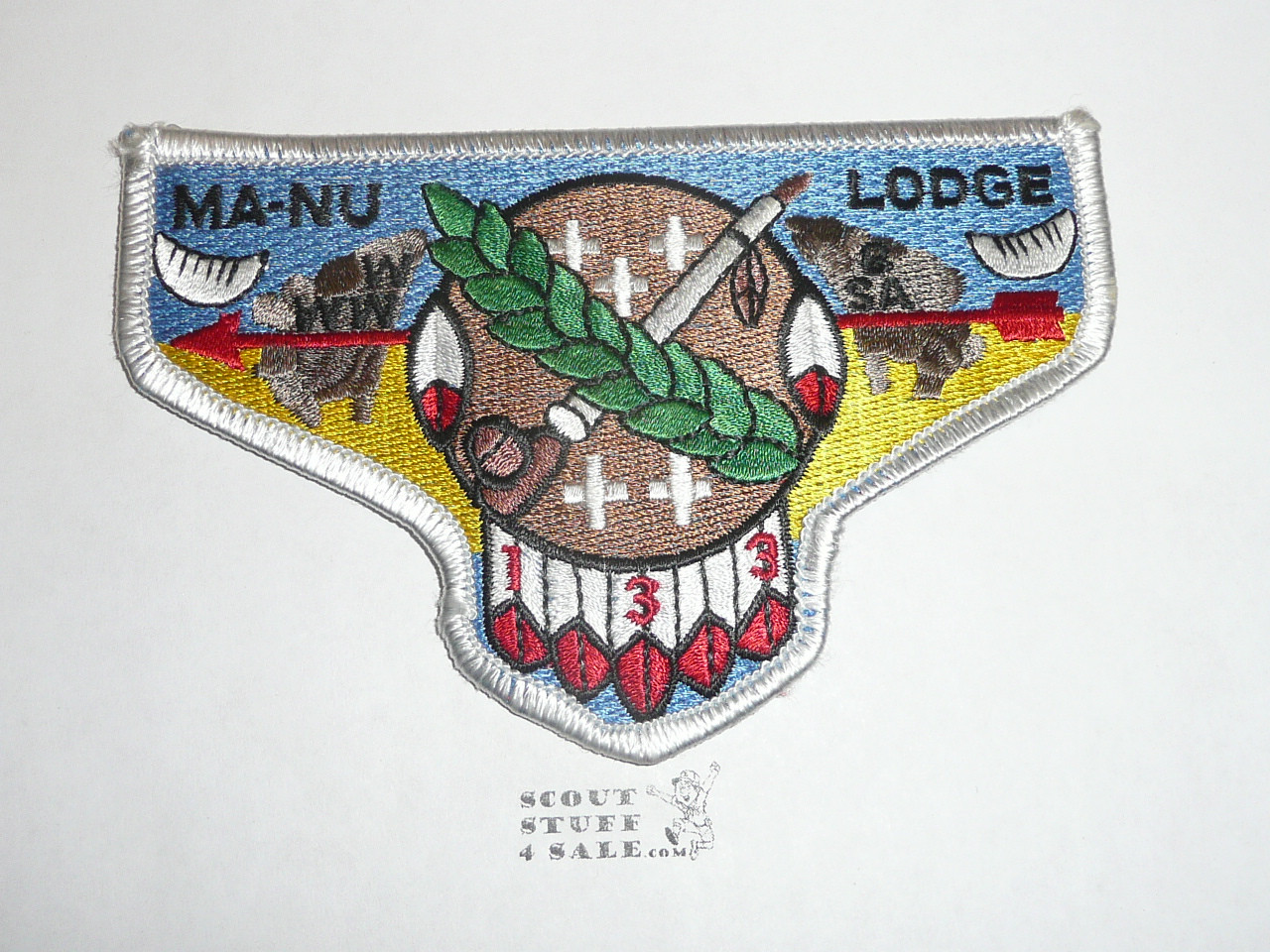 Order of the Arrow Lodge #133 Ma-Nu s37 Flap Patch