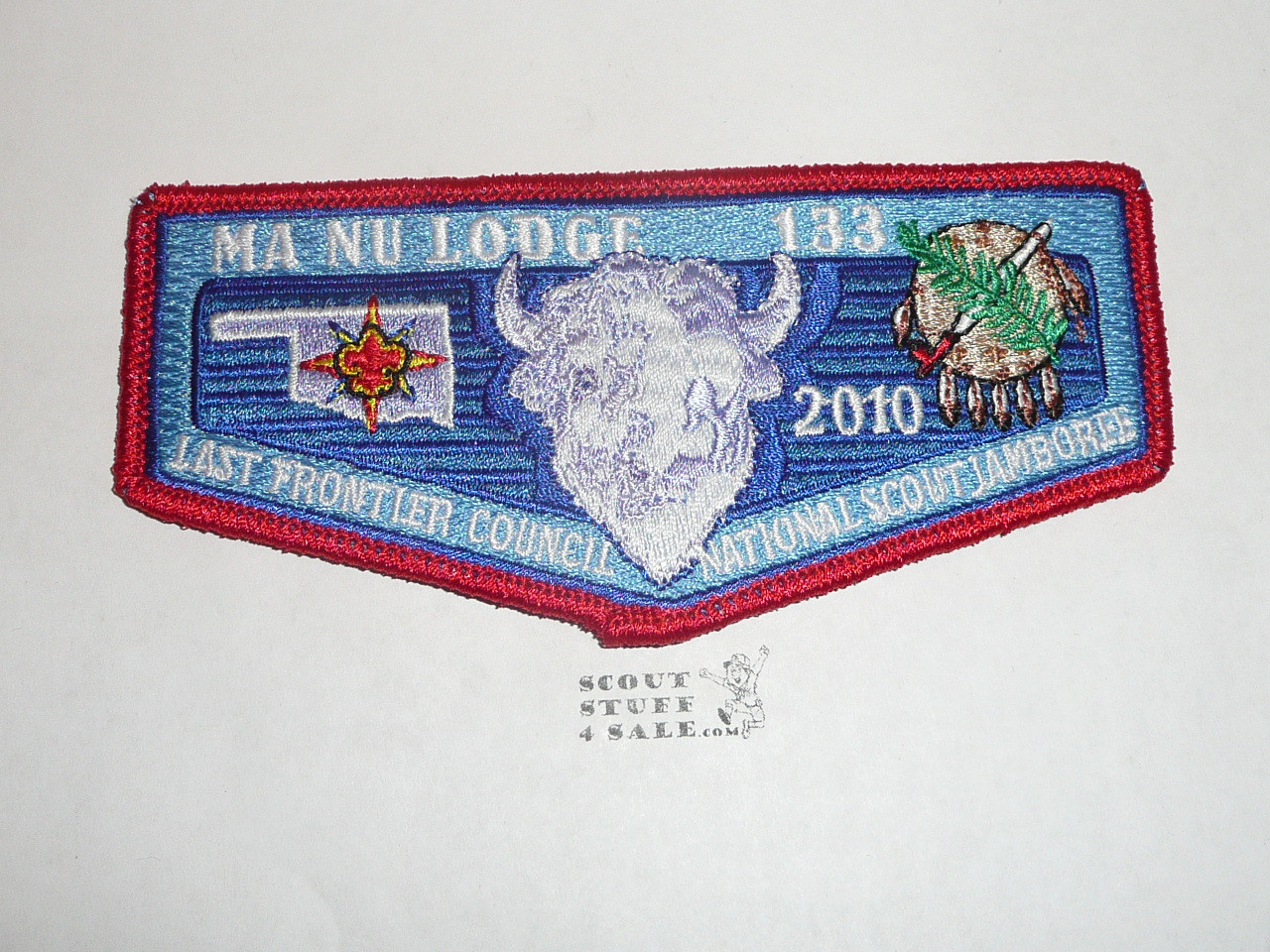 Order of the Arrow Lodge #133 Ma-Nu 2010 NJ blue Flap Patch