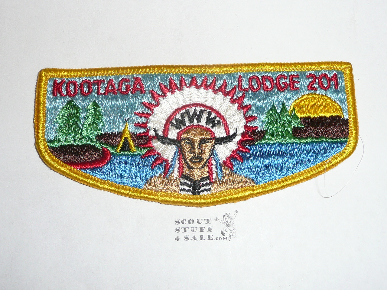 Order of the Arrow Lodge #201 Kootaga s2 Flap Patch