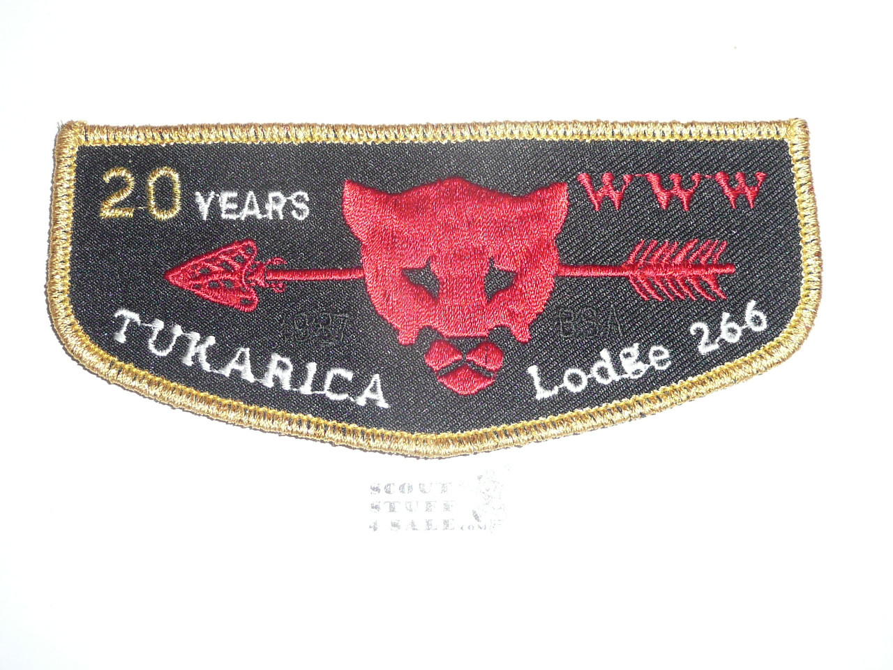 Order of the Arrow Lodge #266 Tukarica f5 20th anniv Flap Patch