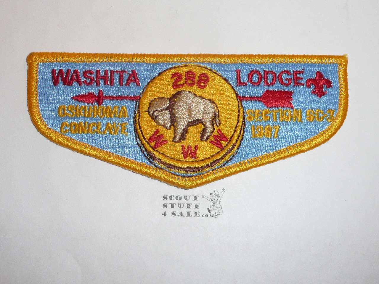 Order of the Arrow Lodge #288 Washita s8 Flap Patch