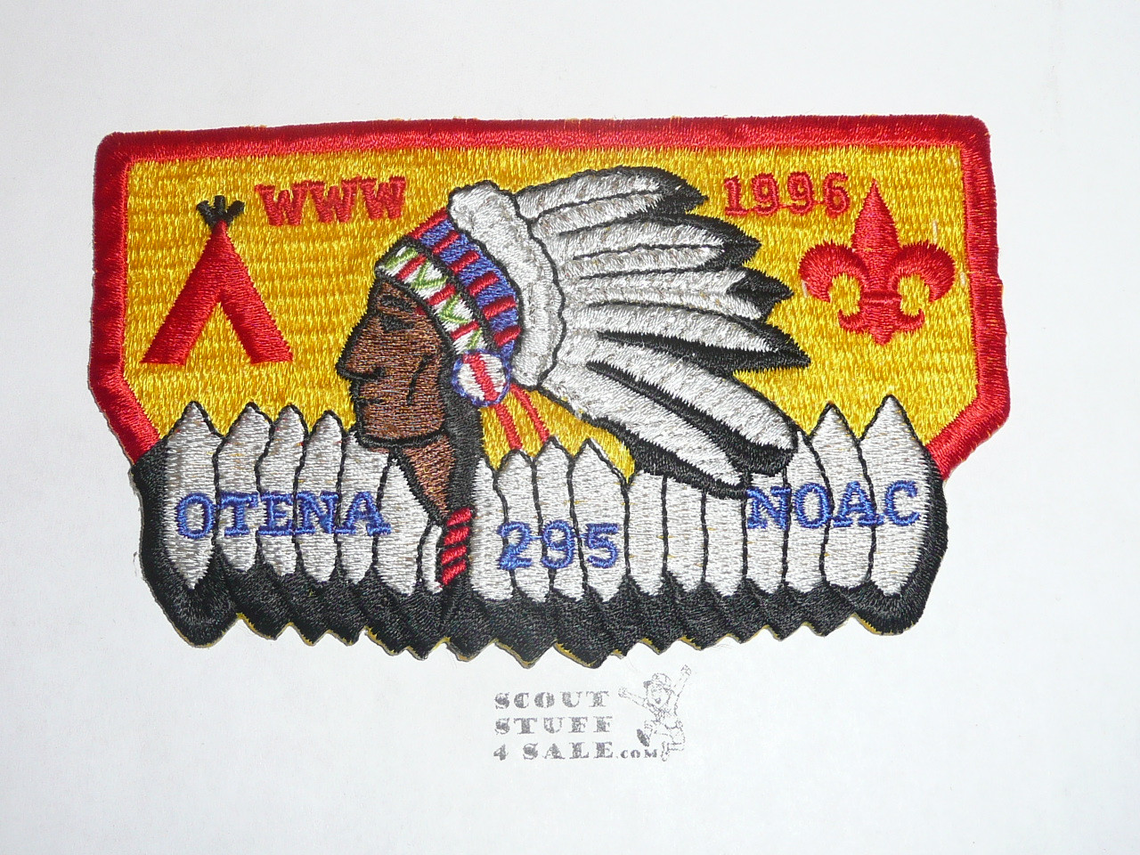 Order of the Arrow Lodge #295 Otena s20 1996 NOAC Flap Patch