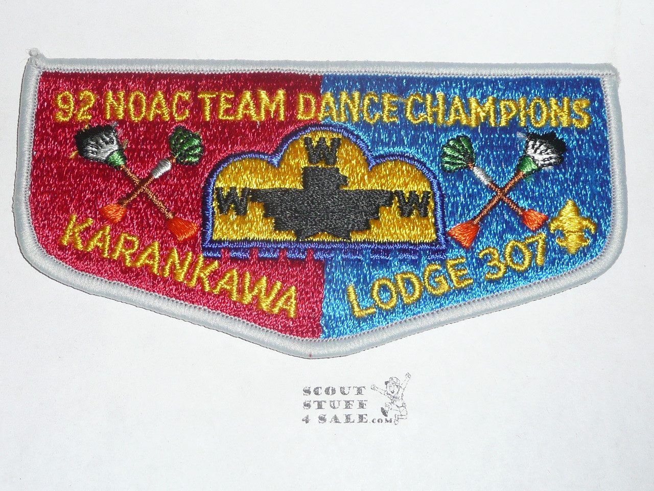 Order of the Arrow Lodge #307 Karankawa s47 1992 NOAC Champions Flap Patch