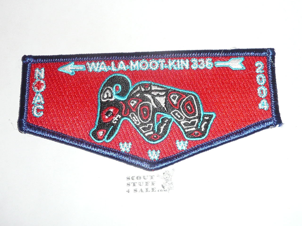 Order of the Arrow Lodge #336 Wa-La-Moot-Kin s41 2004 NOAC Flap Patch