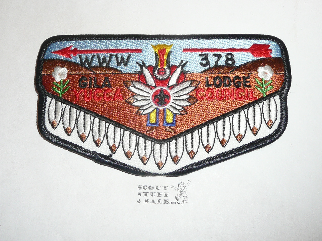 Order of the Arrow Lodge #378 Gila f8 Bustle Flap Patch