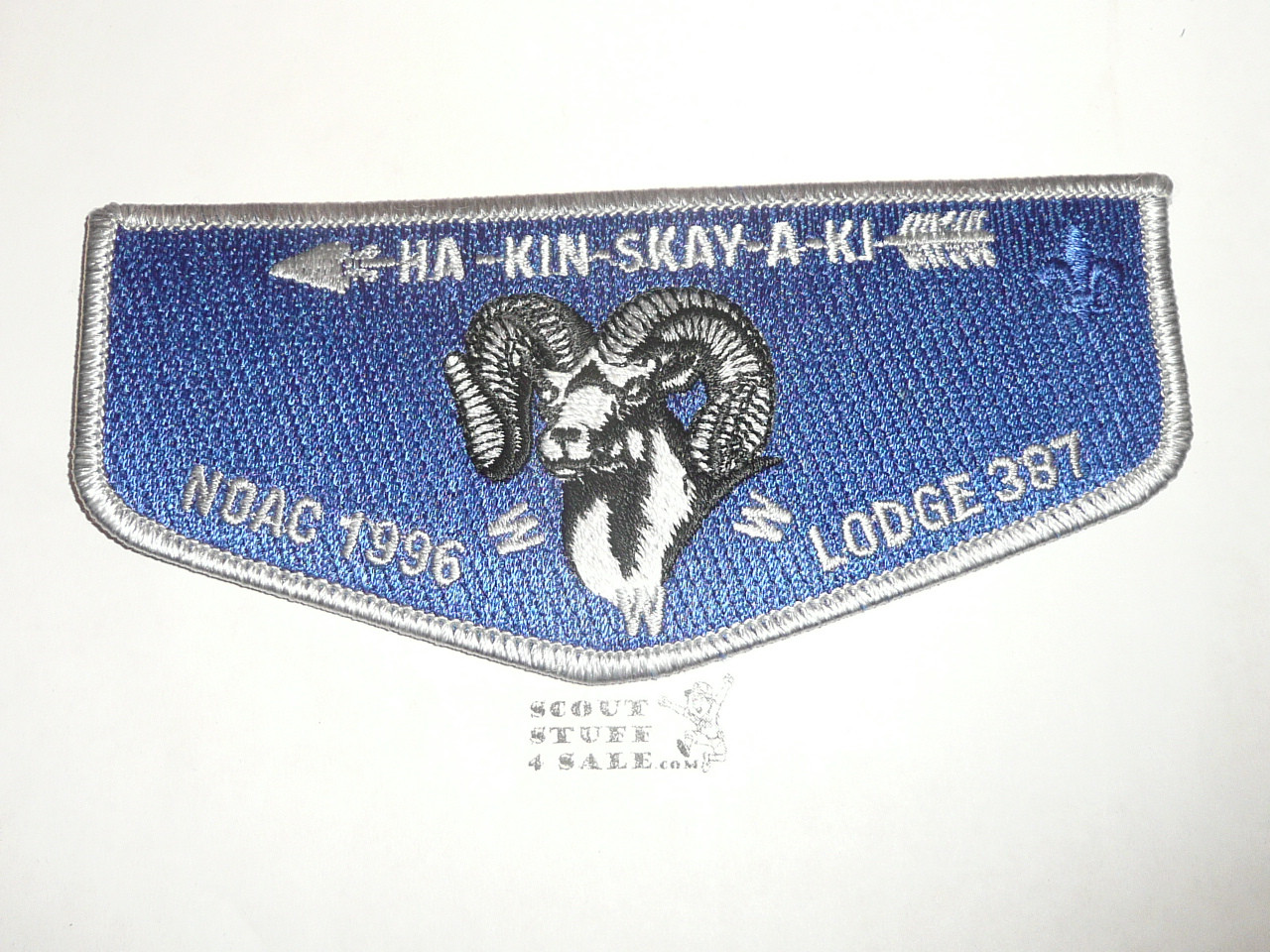 Order of the Arrow Lodge #387 Ha-Kin-Skay-A-Ki s14 1996 NOAC Flap Patch - Boy Scout