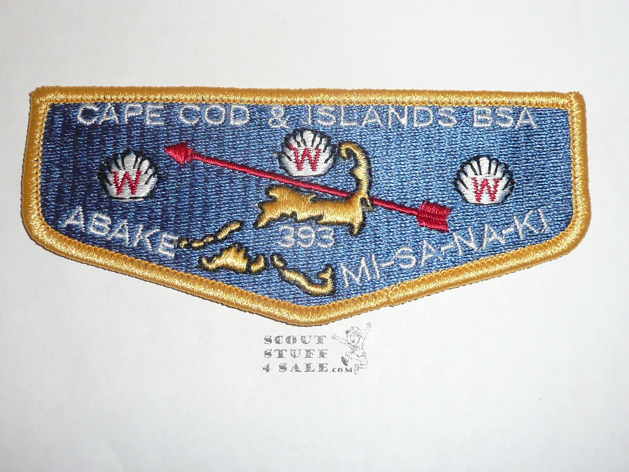 Order of the Arrow Lodge #393 Abake-Mi-Sa-Na-Ki s13 Flap Patch - Boy Scout