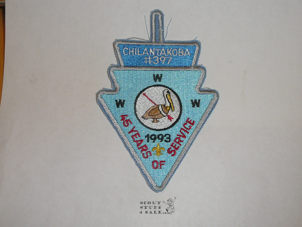Order of the Arrow Lodge #397 Chilantakoba a7 45th anniv arrowhead Patch - Boy Scout