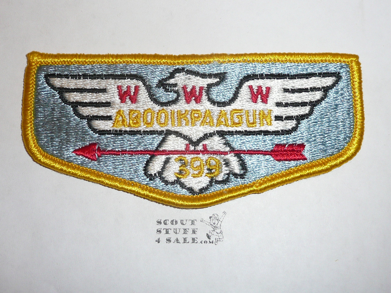 Order of the Arrow Lodge #399 Abooikpaagun s2a Flap Patch - Boy Scout