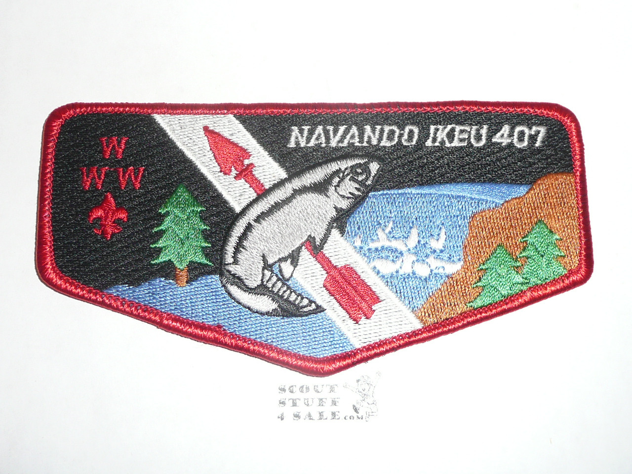Order of the Arrow Lodge #407 Navando Ikeu s24 Flap Patch - Boy Scout
