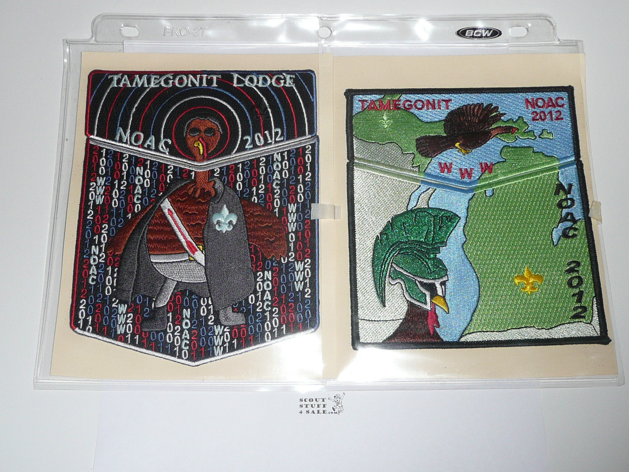 Order of the Arrow Lodge #147 Tamegonit 2 Diff 2012 NOAC 2 pc Flap Set