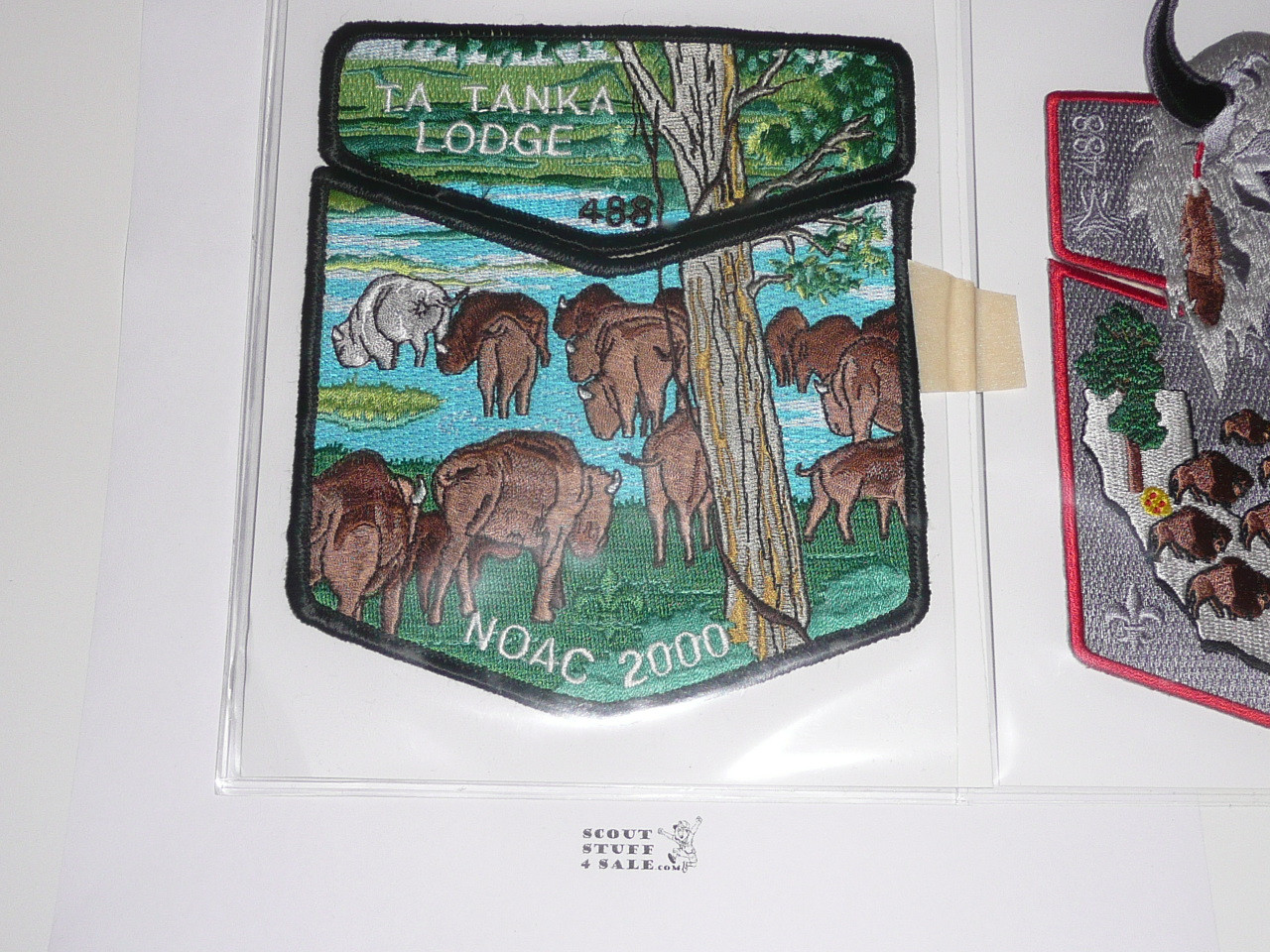 Order of the Arrow Lodge #488 Ta Tanka 2000 NOAC 2 piece Flap Patch Set