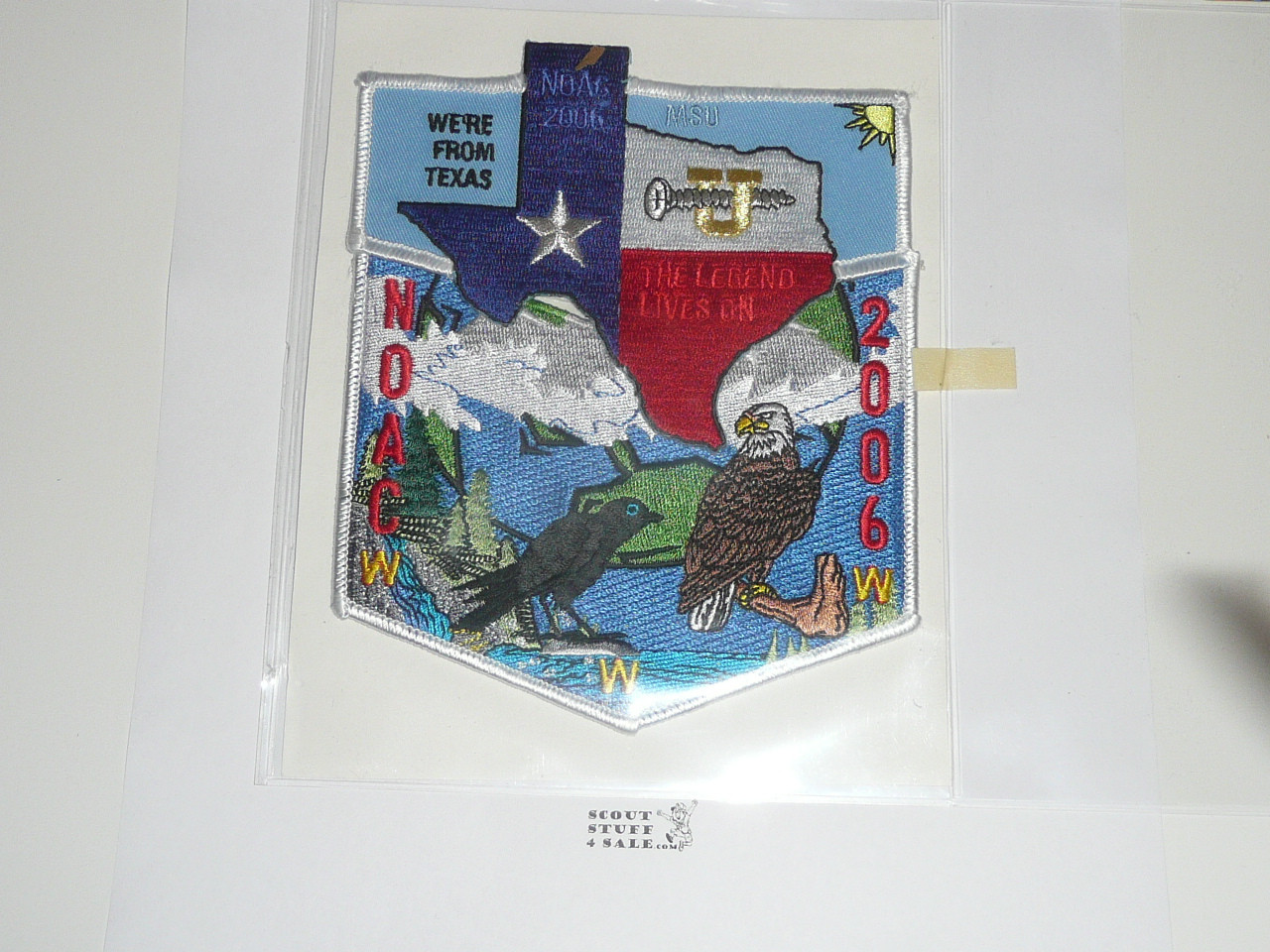 Order of the Arrow Lodge 2006 Texas NOAC 2 piece Flap Patch Set
