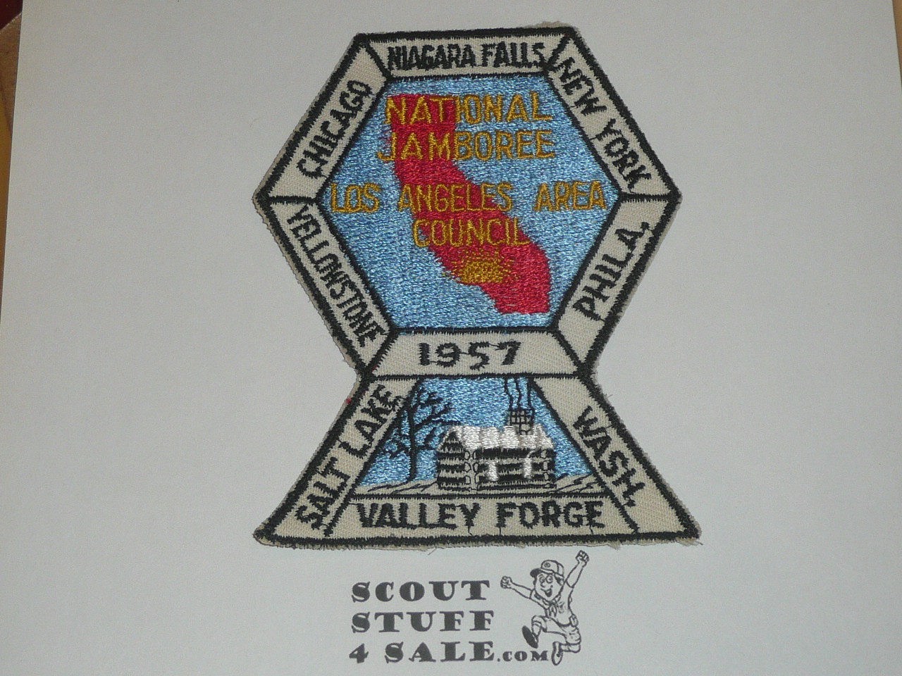1957 National Jamboree JSP - Los Angeles Area Council, unused