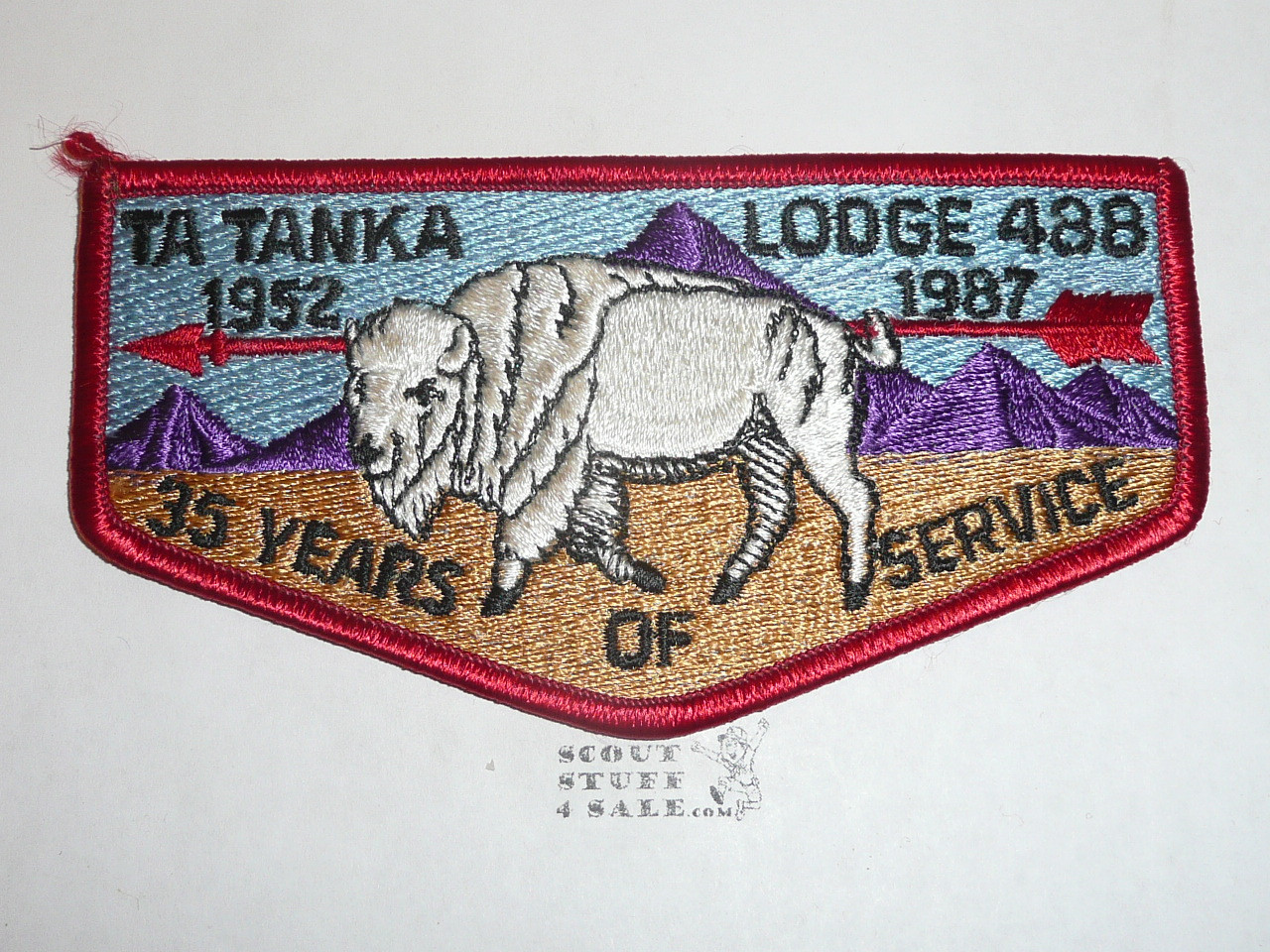 Order of the Arrow Lodge #488 Ta Tanka s17 35th anniversary Flap Patch
