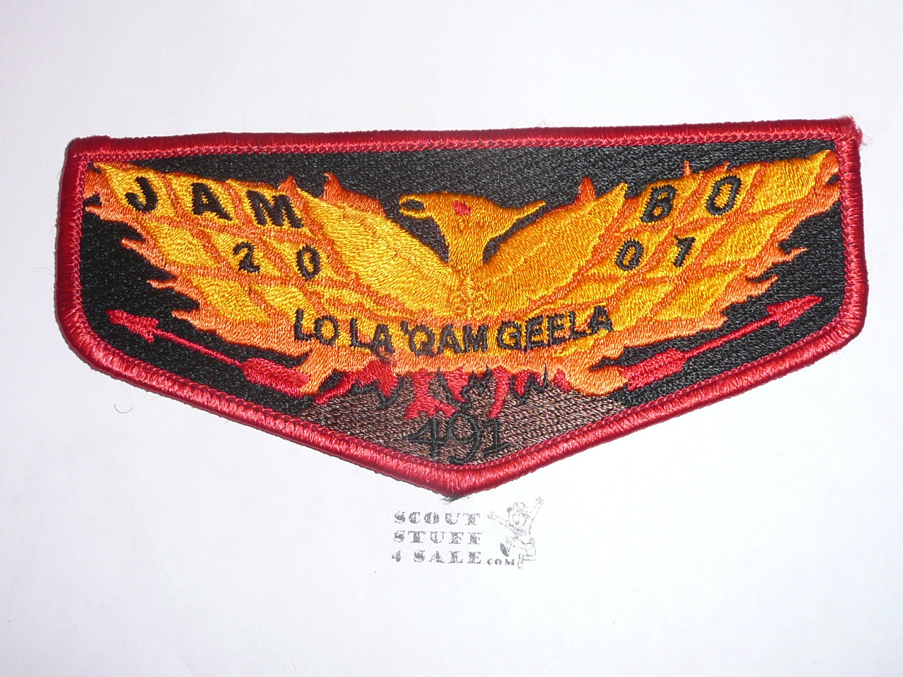 Order of the Arrow Lodge #491 Lo La 'Qam Geela s6 2001 NJ Flap Patch