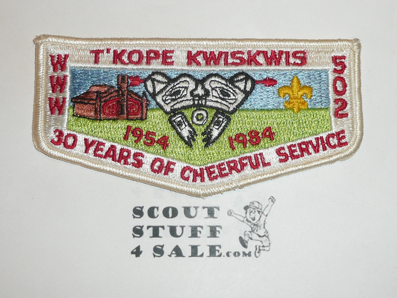 Order of the Arrow Lodge #502 T'Kope Kwiskwis s11 30th Anniversary Flap Patch