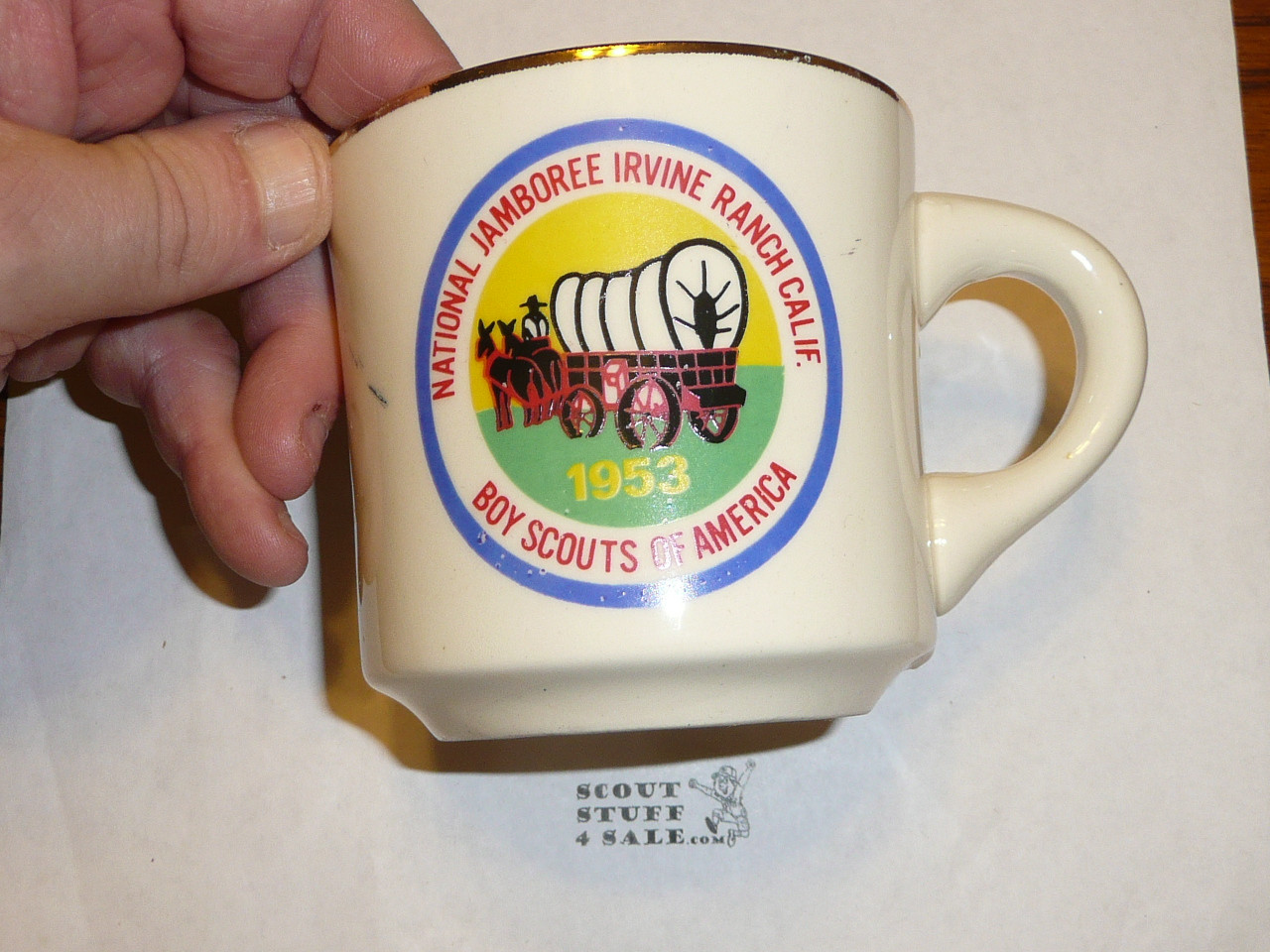 1953 National Jamboree Mug, likely a reproduction